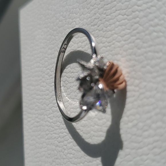 STERLING SILVER SEASHELL/STARFISH RING - Picture 3 of 5